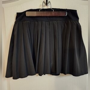 SO Black Pleated Mini Skater Skirt Casual